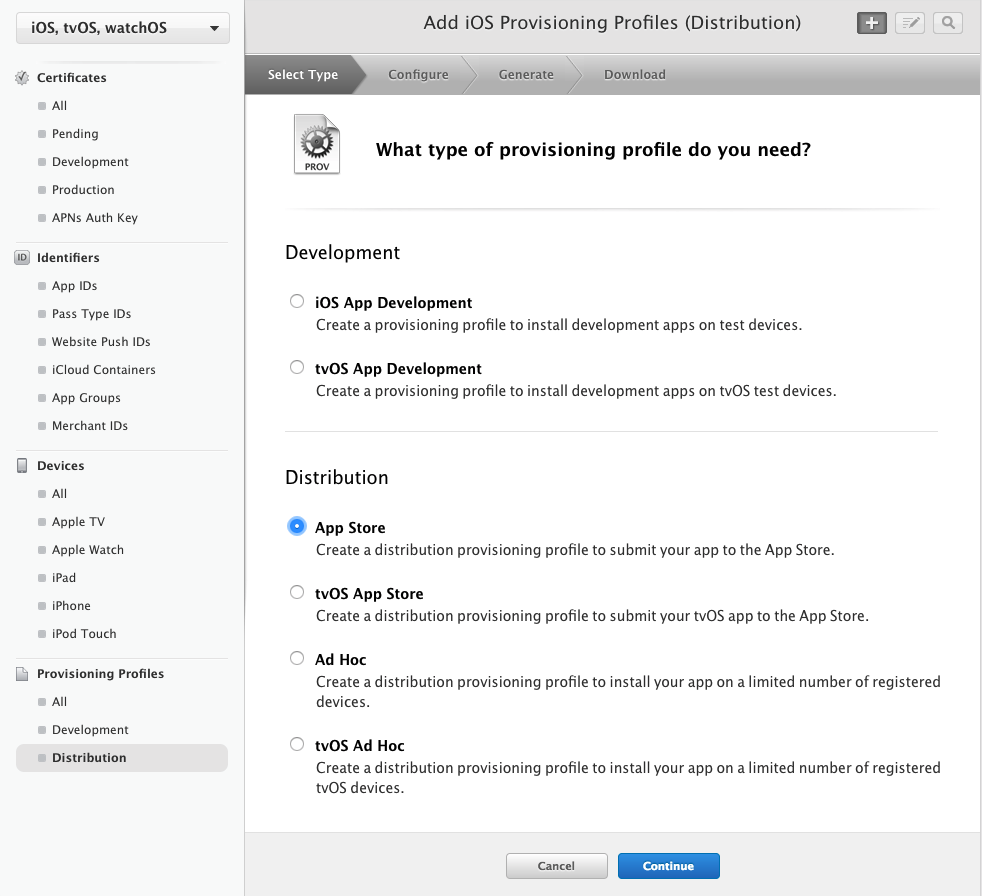 iOS Provisioning Profile