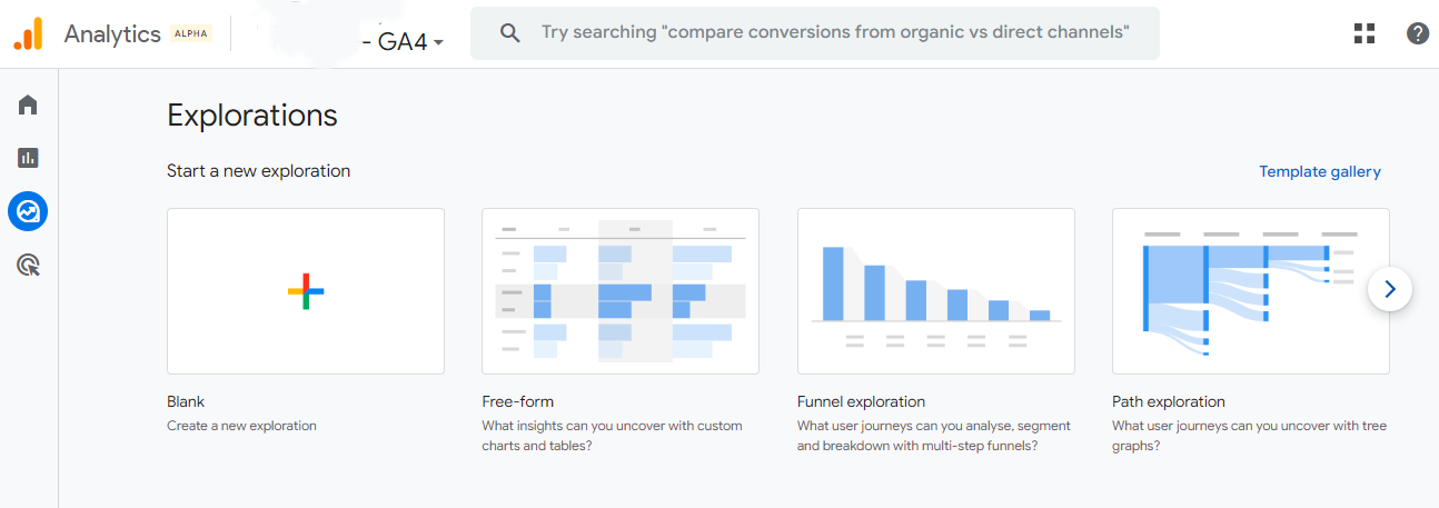 GA4 Exploration Canvas